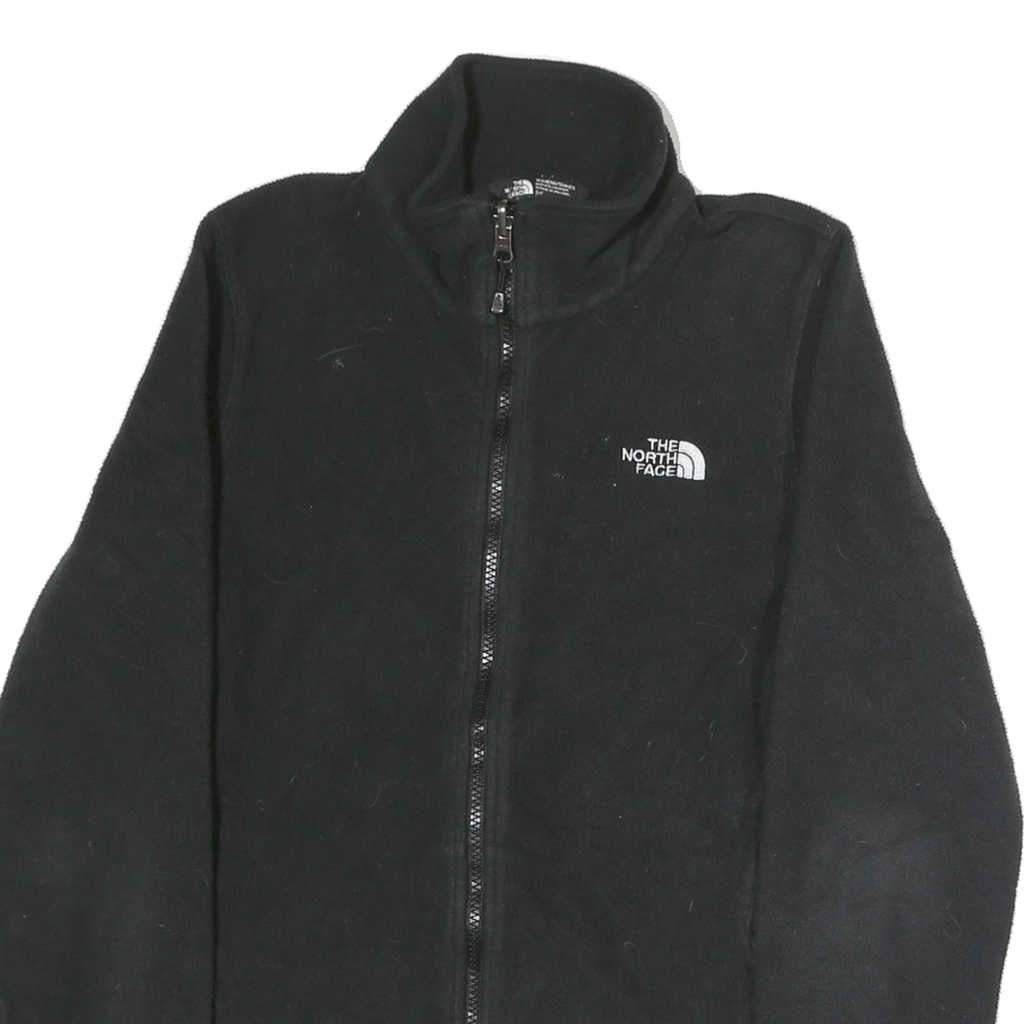 THE NORTH FACE Womens Black Fleece Jacket S Polyester Zip Outdoor Lightweight