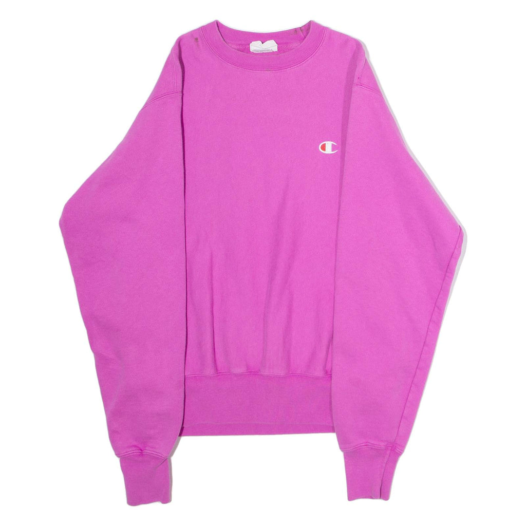 CHAMPION REVERSE WEAVE Mens Sweatshirt Pink Crew Neck S