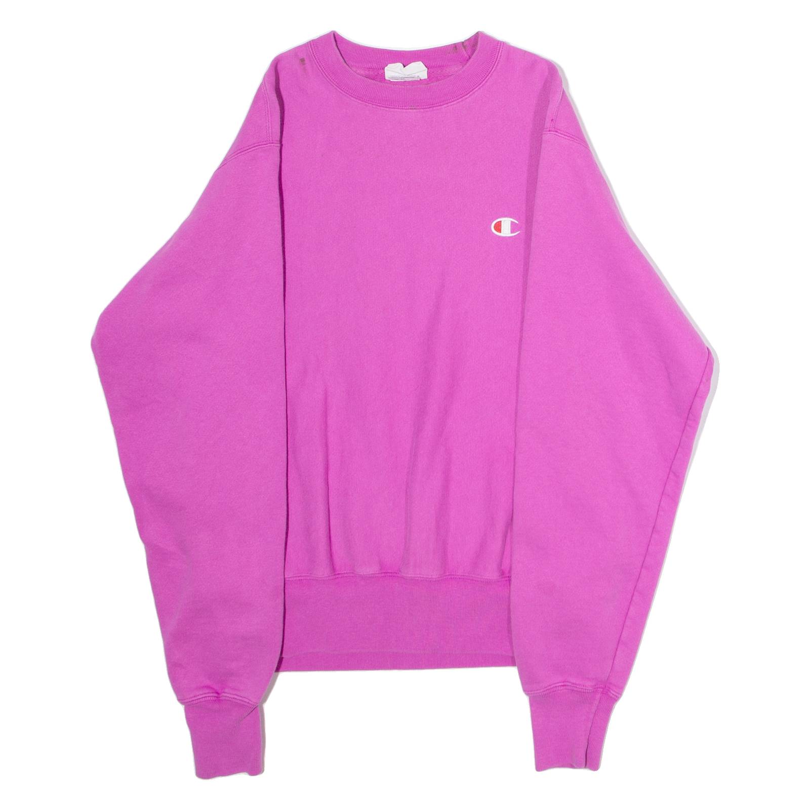 CHAMPION REVERSE WEAVE Mens Sweatshirt Pink Crew Neck S