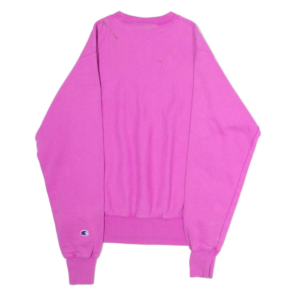 CHAMPION REVERSE WEAVE Mens Sweatshirt Pink Crew Neck S