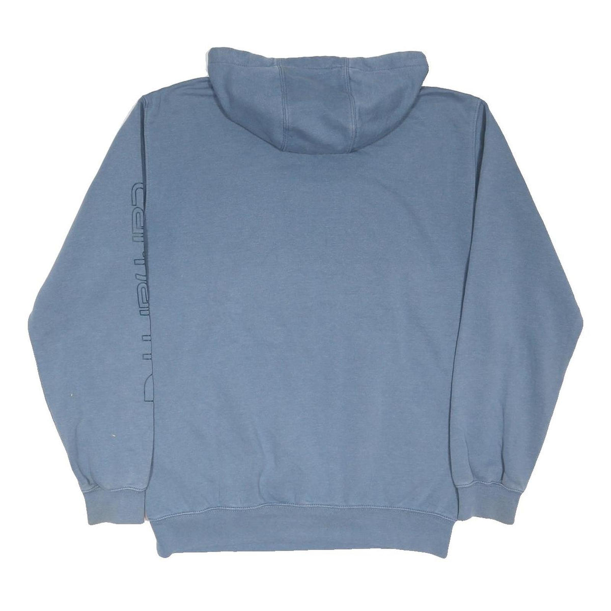 CARHARTT Mens Blue Hoodie M Cotton Blend Pullover Workwear Casual Sweatshirt
