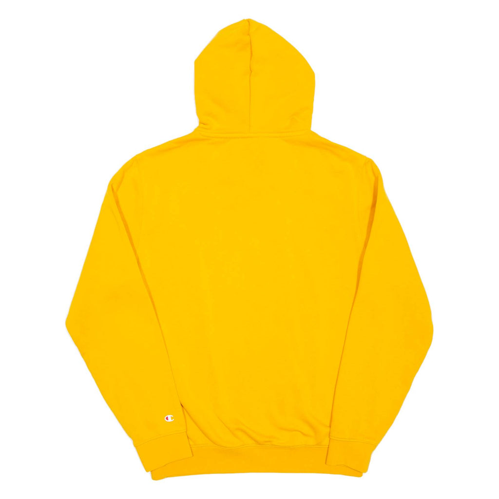 CHAMPION Womens Yellow Hoodie Pullover M