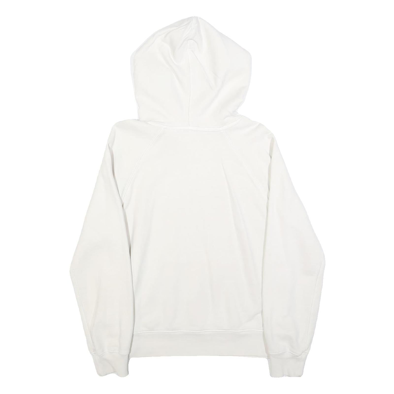 LEVI'S Mens White Hoodie S Cotton Blend Pullover Casual Sweatshirt