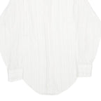 BRISTOL Mens White Shirt XS Classic Long Sleeve Button Formal Stripe