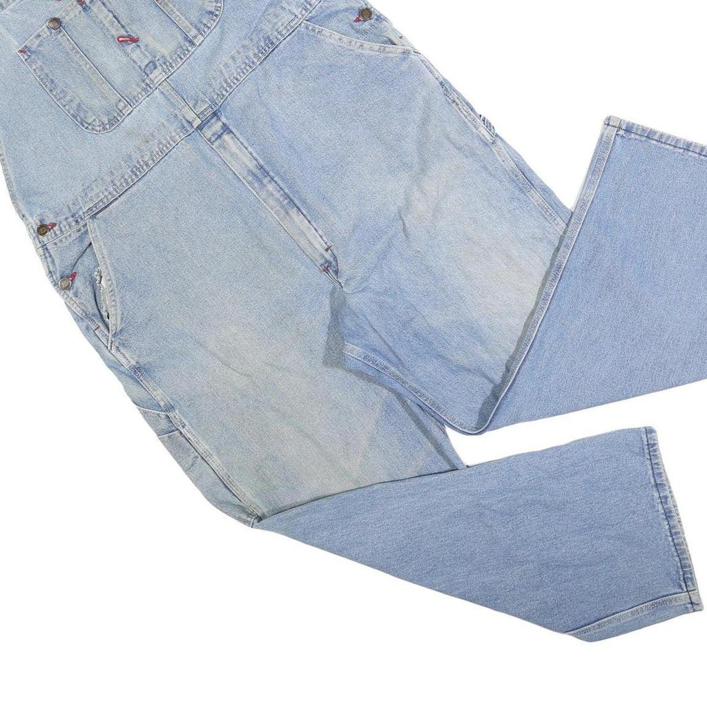 DICKIES Mens Blue Cotton Blend Denim Dungarees Classic XL W40 L30 Workwear