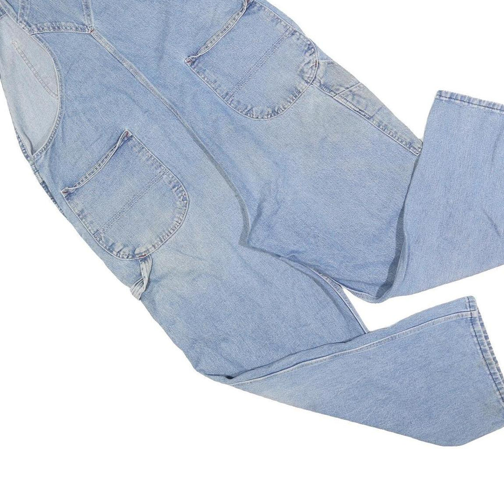 DICKIES Mens Blue Cotton Blend Denim Dungarees Classic XL W40 L30 Workwear