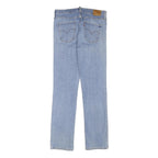 LEVI'S Womens Regular Blue Denim Light W30 L30 Zip Jeans Straight Cotton Blend