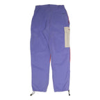 FRANCITAL Womens Cotton Blend Blue & Red Regular Straight Trousers W30 L32