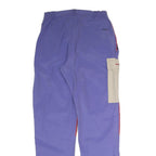 FRANCITAL Womens Cotton Blend Blue & Red Regular Straight Trousers W30 L32
