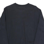 CHAMPION Mens Black Pullover Sweatshirt M Stripe Cuffs Cotton Blend Casual