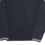 CHAMPION Mens Black Pullover Sweatshirt M Stripe Cuffs Cotton Blend Casual