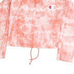 CHAMPION Womens Coral Polyester Coach Jacket XL Printed Logo Zip