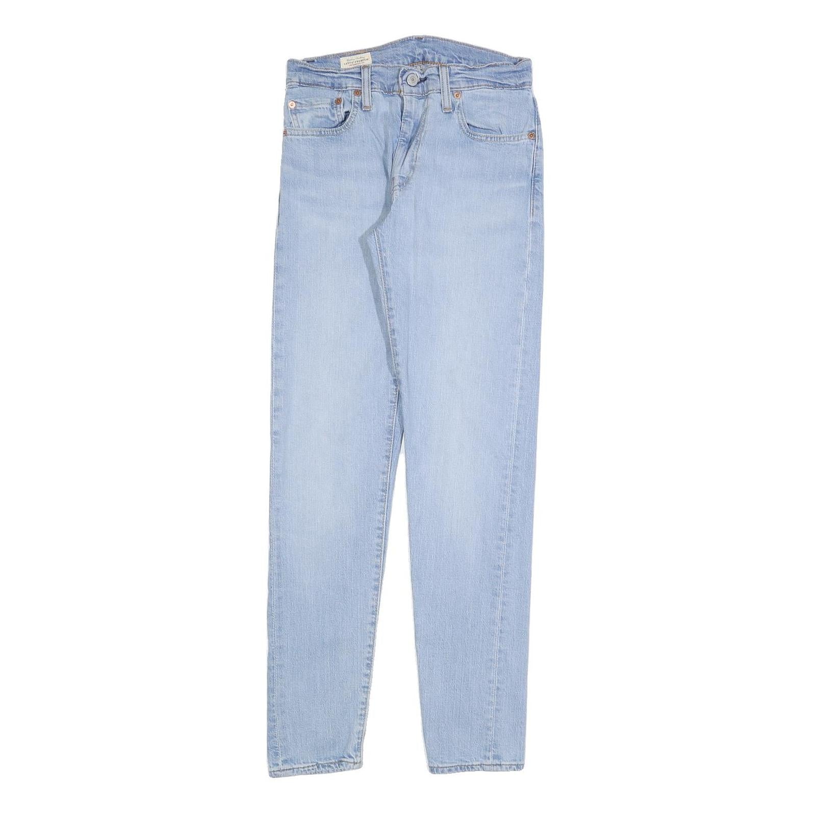 LEVI'S 512 BIG E Mens Jeans Light Blue Slim Skinny Denim W28 L32 Classic Zip