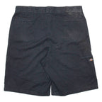 DICKIES Mens Workwear Shorts Black Relaxed XL W40