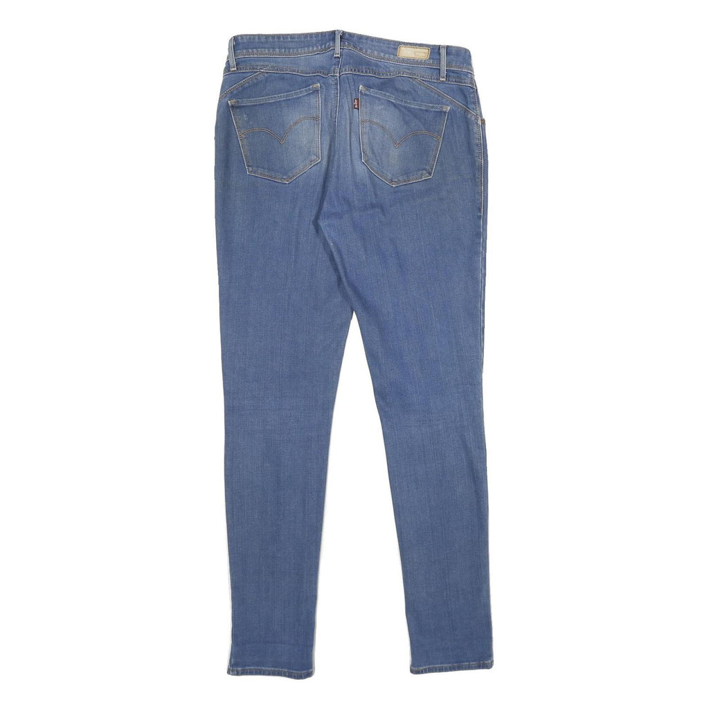 LEVI'S Womens Mid Rise Skinny Jeans Blue Regular Skinny Denim Medium W30 L32