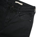 LEVI'S 721 Womens Jeans Black Slim Skinny Denim W25 L30 Zip Cotton Blend