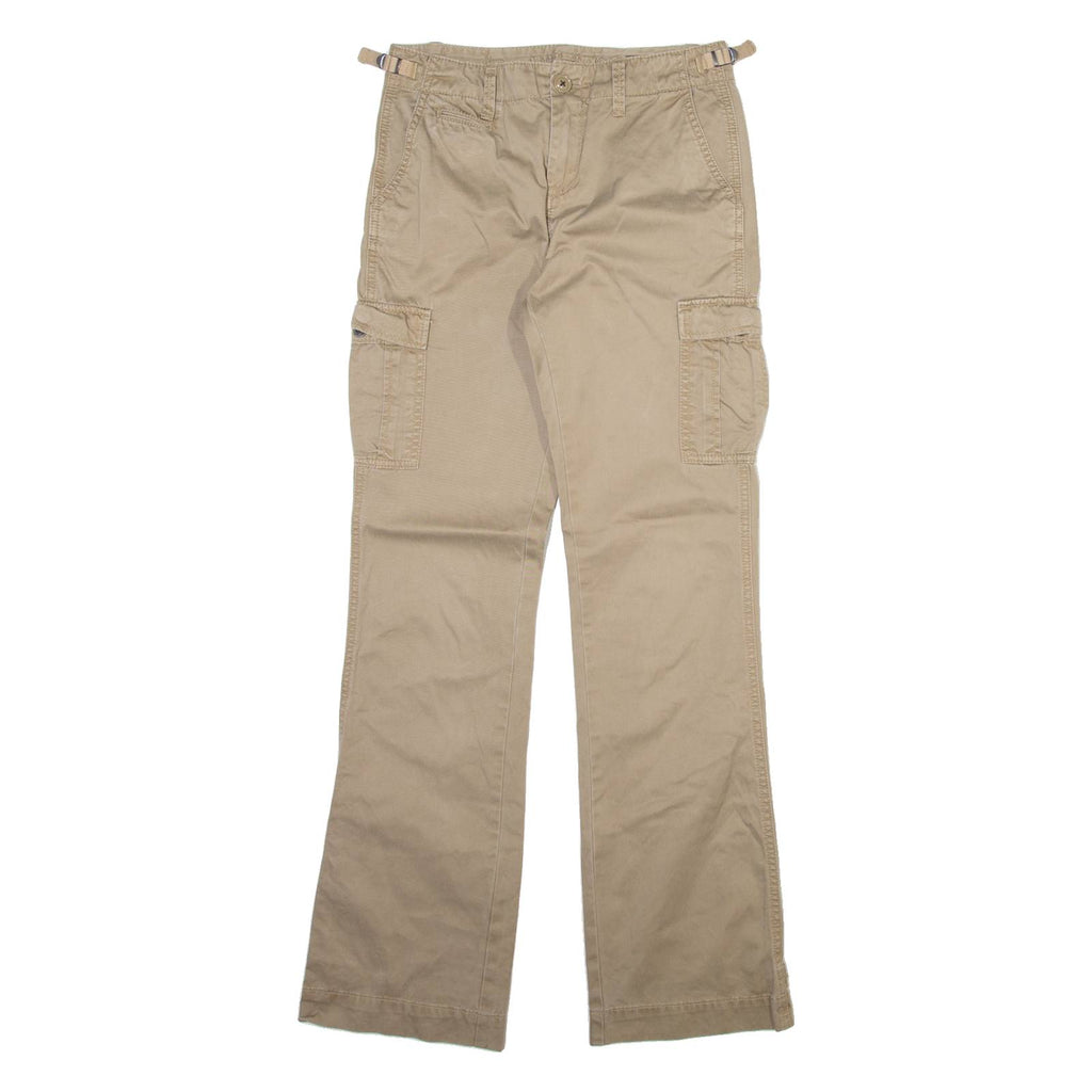 RALPH LAUREN POLO JEANS COMPANY Cargo Womens Trousers Beige Slim Bootcut W27 L34