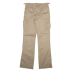 RALPH LAUREN POLO JEANS COMPANY Cargo Womens Trousers Beige Slim Bootcut W27 L34