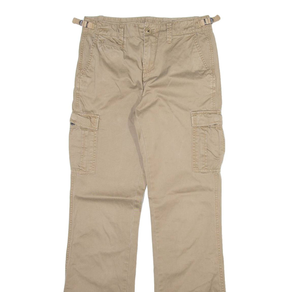 RALPH LAUREN POLO JEANS COMPANY Cargo Womens Trousers Beige Slim Bootcut W27 L34