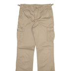 RALPH LAUREN POLO JEANS COMPANY Cargo Womens Trousers Beige Slim Bootcut W27 L34