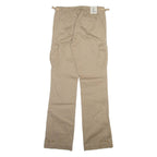 RALPH LAUREN POLO JEANS COMPANY Cargo Womens Trousers Beige Slim Bootcut W27 L34