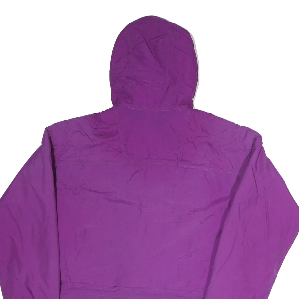 COLUMBIA Womens Purple & Blue Outdoor Jacket L Polyester Zip Hooded Plain