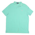 POLO RALPH LAUREN Mens Mint Green Pink Logo Short Sleeve Polo Shirt XL Classic