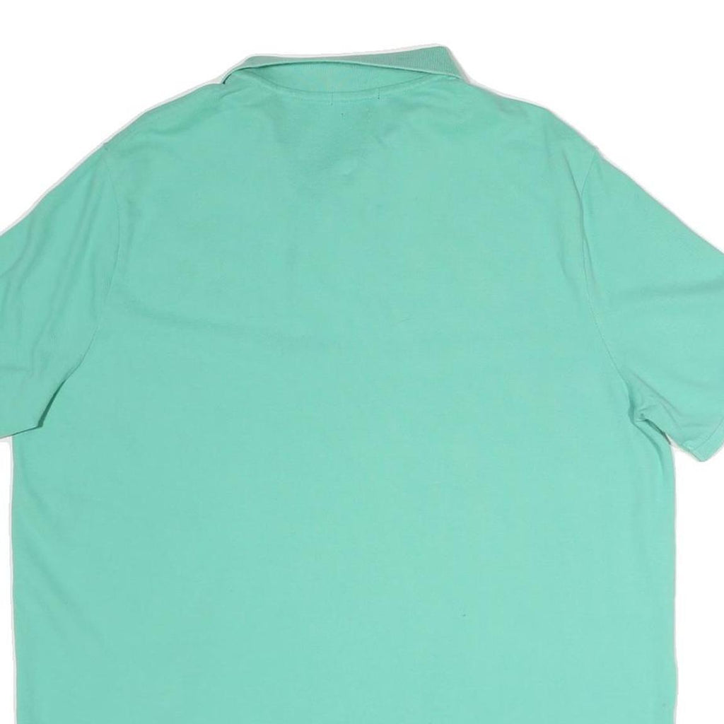 POLO RALPH LAUREN Mens Mint Green Pink Logo Short Sleeve Polo Shirt XL Classic