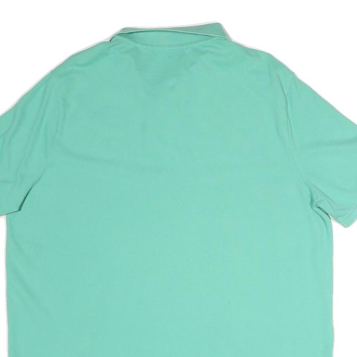POLO RALPH LAUREN Mens Mint Green Pink Logo Short Sleeve Polo Shirt XL Classic