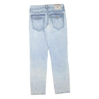 TRUE RELIGION Womens Jeans Regular Straight Denim Light W33 L34 Zip Cotton Blend