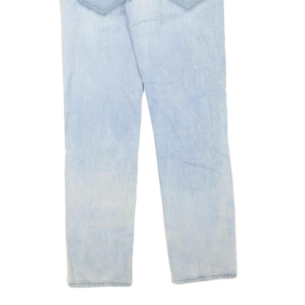 TRUE RELIGION Womens Jeans Regular Straight Denim Light W33 L34 Zip Cotton Blend