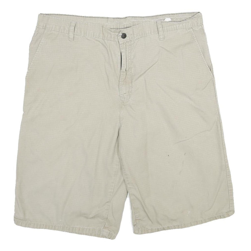 DICKIES Mens Shorts Beige Casual XL W38 Cotton Plain Button Pocketed