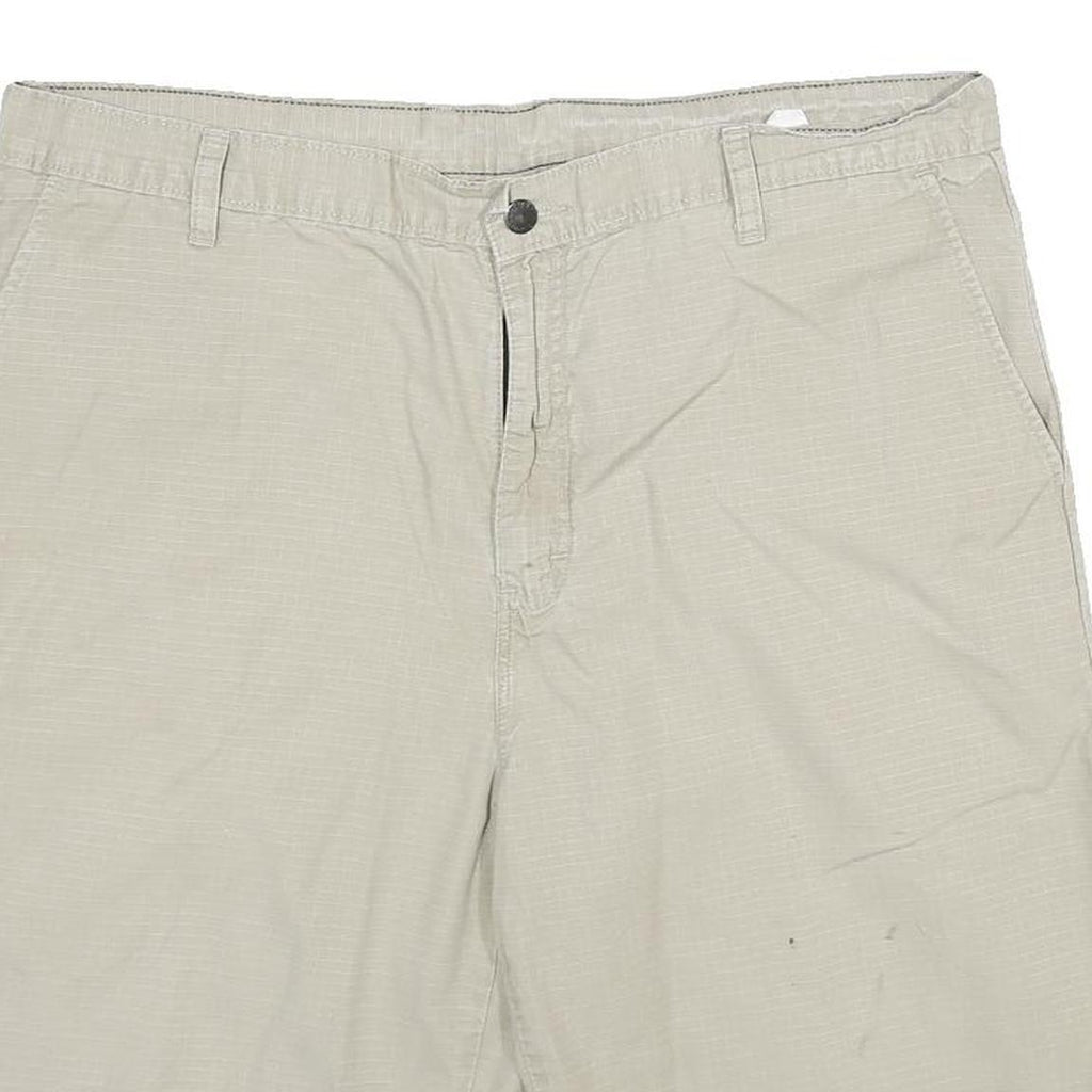 DICKIES Mens Shorts Beige Casual XL W38 Cotton Plain Button Pocketed