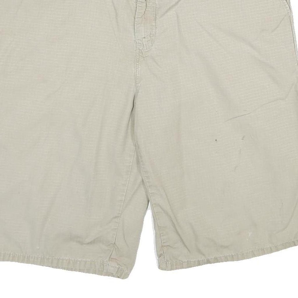 DICKIES Mens Shorts Beige Casual XL W38 Cotton Plain Button Pocketed