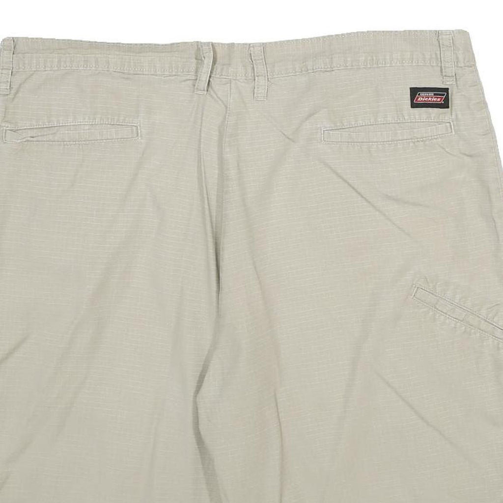 DICKIES Mens Shorts Beige Casual XL W38 Cotton Plain Button Pocketed