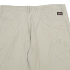 DICKIES Mens Shorts Beige Casual XL W38 Cotton Plain Button Pocketed