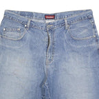 TRADERS Mens Denim Blue Shorts Casual L W36 Comfortable Cotton Blend