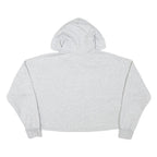 PUMA Womens Grey Hoodie XS Cropped Cotton Blend Pullover Lightweight