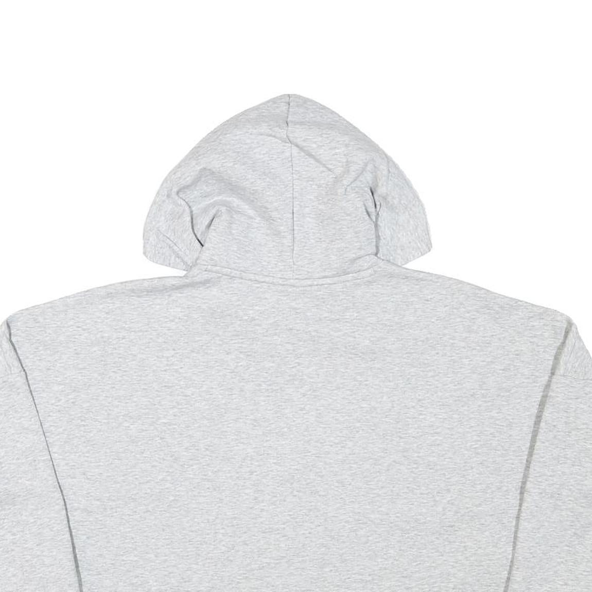 PUMA Womens Grey Hoodie XS Cropped Cotton Blend Pullover Lightweight