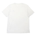 ADIDAS Mens White L Cotton Blend Short Sleeve Crew Neck Logo T-Shirt