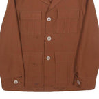 CASUAL HEIN Womens Brown Button Jacket S Polyester Plain Comfortable Stylish