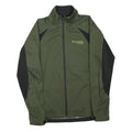 COLUMBIA Mens Green & Black Softshell Jacket S Polyester Blend Zip Outdoor