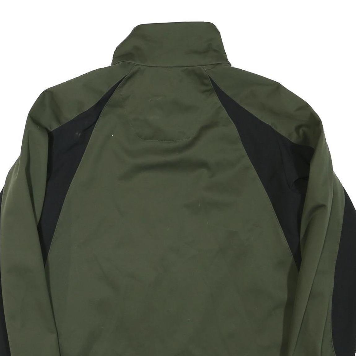 COLUMBIA Mens Green & Black Softshell Jacket S Polyester Blend Zip Outdoor