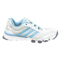 ADIDAS Womens Low Top Trainers White & Light Blue Synthetic UK 7 Lightweight