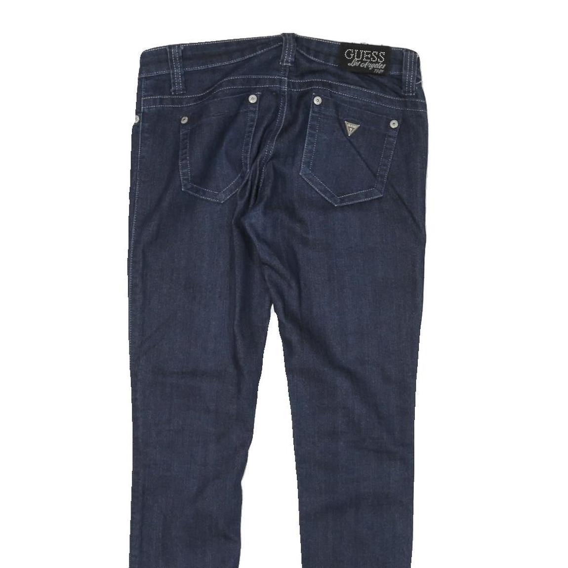 GUESS Womens Slim Fit Skinny Denim Jeans Blue Cotton Blend Zip W28 L29 Classic