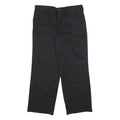 DICKIES Mens Black Loose Straight Trousers W36 L30 Cotton Blend Workwear