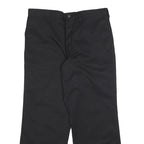 DICKIES Mens Black Loose Straight Trousers W36 L30 Cotton Blend Workwear