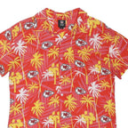 NFL Mens Red & Yellow Kansas City Chiefs Hawaiian Shirt L Summer Casual