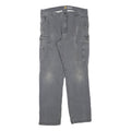 CARHARTT Mens Cotton Blend Grey Casual Regular Fit Cargo Trousers W34 L29