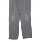 CARHARTT Mens Cotton Blend Grey Casual Regular Fit Cargo Trousers W34 L29
